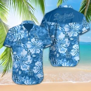 LA Dodgers Hawaiian Shirt Beach Gift For Baseball Fans