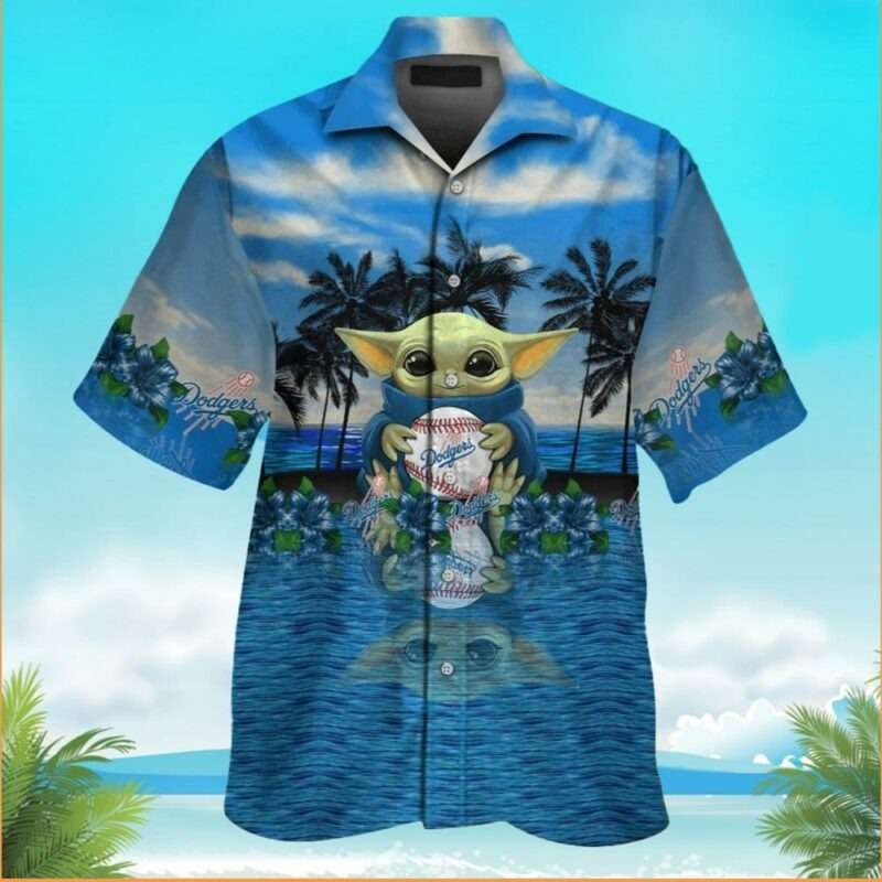 Los Angeles Dodgers Major League Baseball Mascot Tropical Floral Hawaiian  Shirt For Men And Women