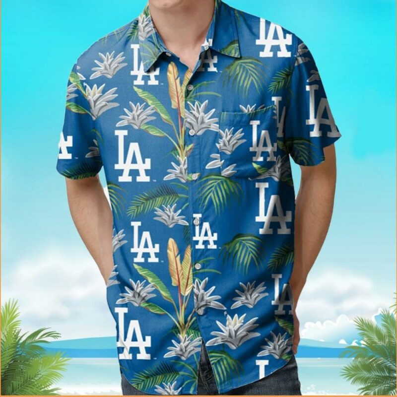 Los Angeles Dodgers Victory Vacay Button Up Hawaiian Shirt, LA Dodgers  Hawaiian Shirt