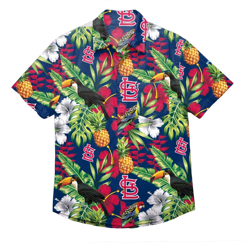 Louis Cardinals MLB Floral Up Hawaiian Shirt, St Louis Cardinals Hawaiian Shirt