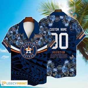 MLB Flower Pattern Summer Custom Astros Hawaiian Shirt