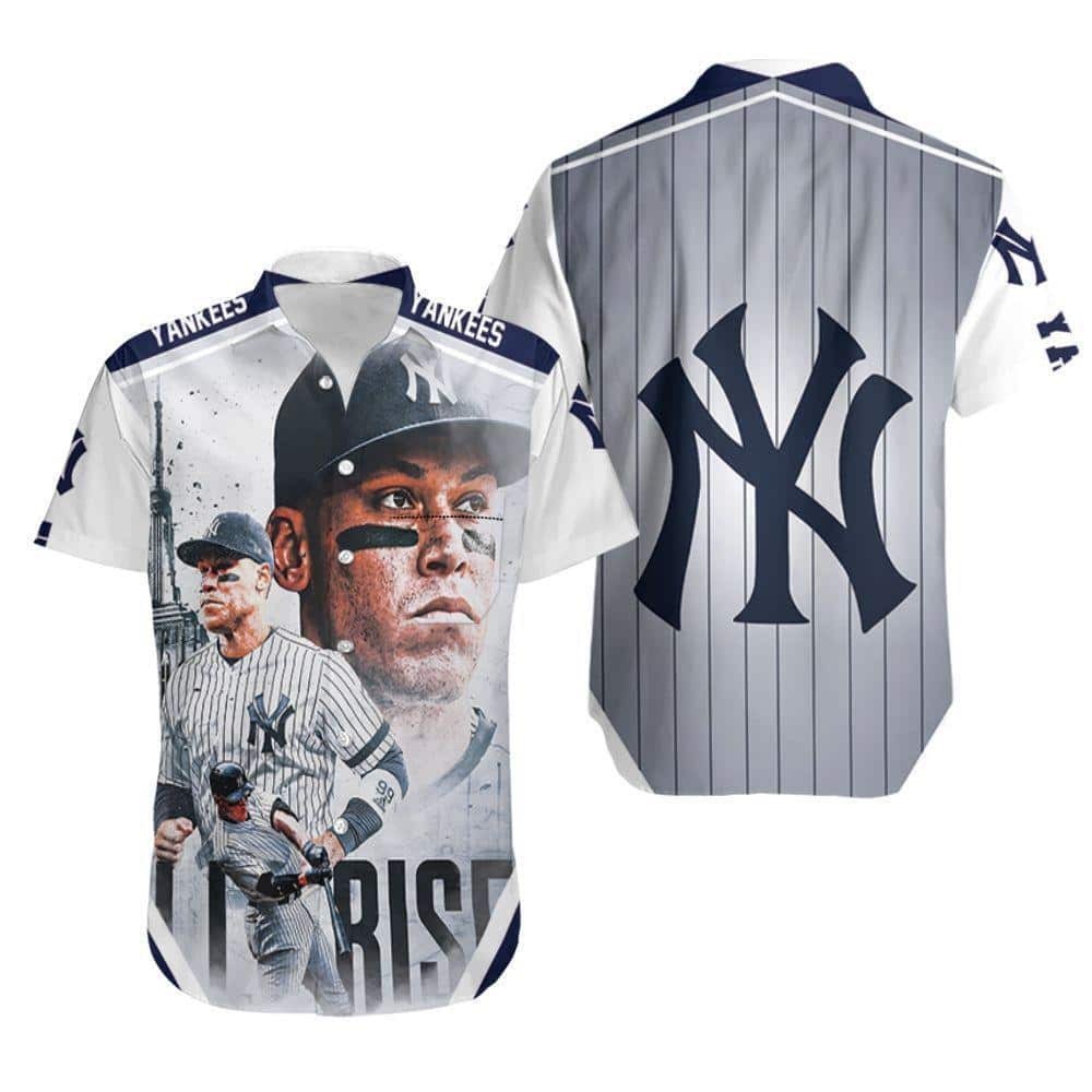MLB New York Yankees Hawaiian Shirt Aaron Judge All Rise Gift For Sport Fans