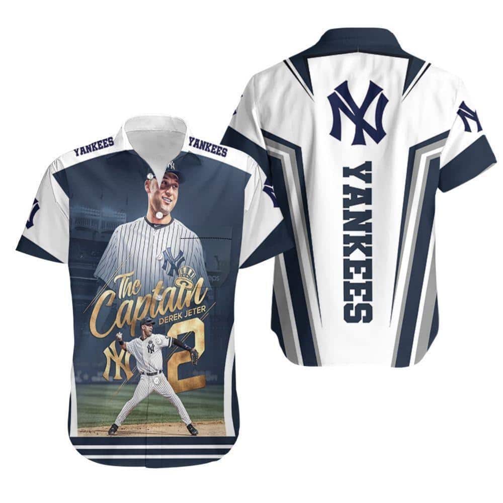 MLB New York Yankees Hawaiian Shirt Derek Jeter The Captain 1