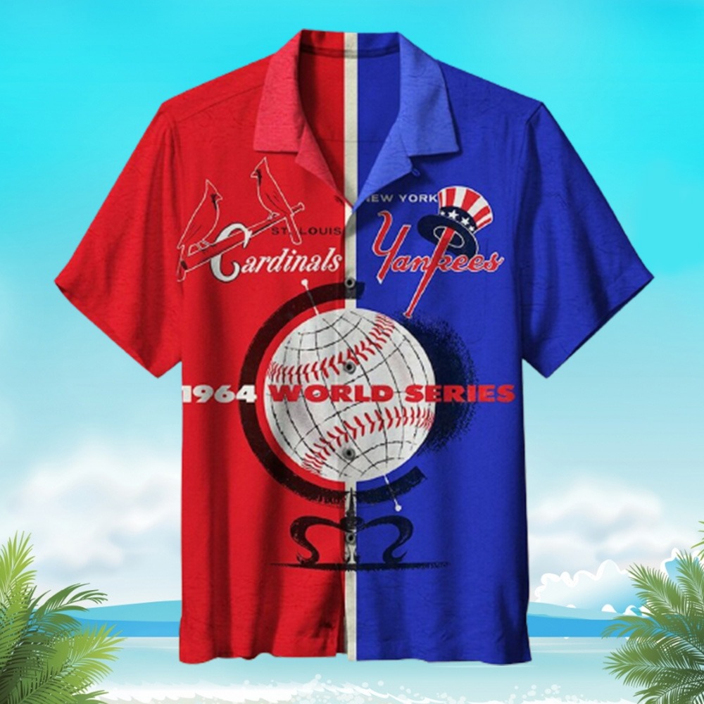 MLB Yankees St. Louis Cardinals Hawaiian Shirt Gift For Fans, St Louis Cardinals Hawaiian Shirt