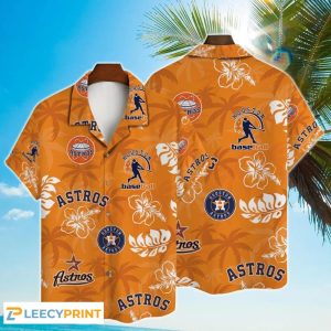 Major League Baseball Tropical Floral 2023 Astros Hawaiian Shirt