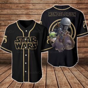 Mandalorian Baseball Shirt, Mandalorian Jersey Shirts, Baseball T-Shirt, Star Wars Characters, Baseball Fan Shirt, Disney Star Wars, Disney Baseball Jersey
