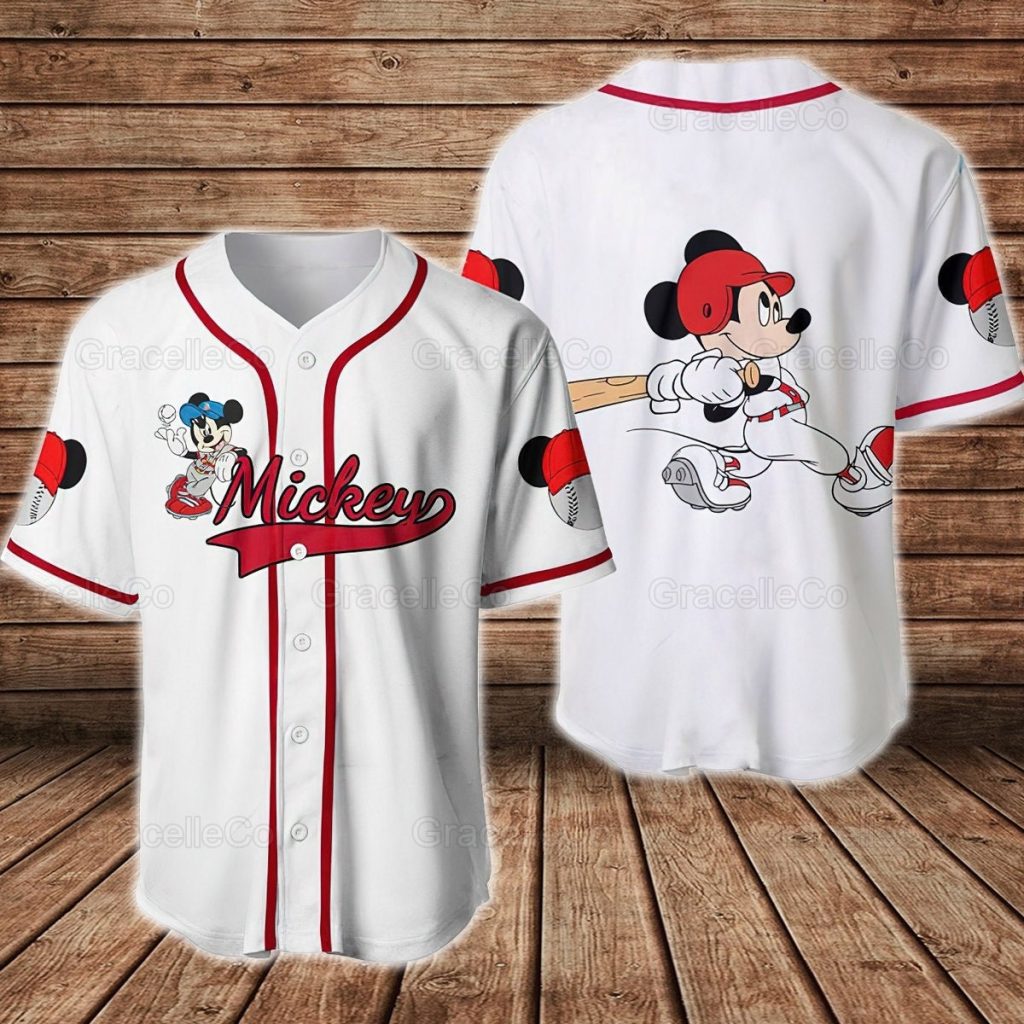 Mickey Baseball Shirt Mickey Mouse Jersey Shirts Baseball T Shirt Mickey T Shirt Baseball Fan Shirt Mickey Lover Disney Baseball Jersey 1