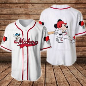 Mickey Baseball Shirt, Mickey Mouse Jersey Shirts, Baseball T-Shirt, Mickey T-Shirt, Baseball Fan Shirt, Mickey Lover, Disney Baseball Jersey