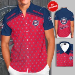 Minnesota Twins Logo Short Sleeve Baseball Hawaiian Shirt, Twins Hawaiian Shirt