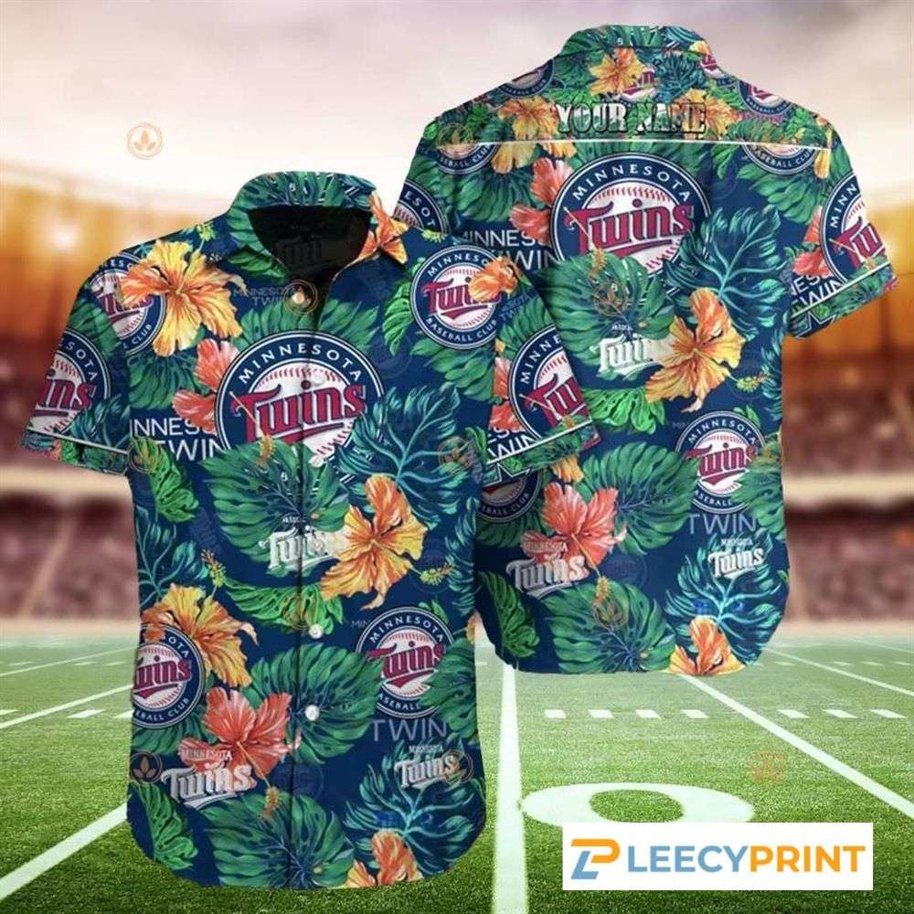 Minnesota Twins MLB Flower Tropical Best Custom Hawaiian Shirt, Twins Hawaiian Shirt