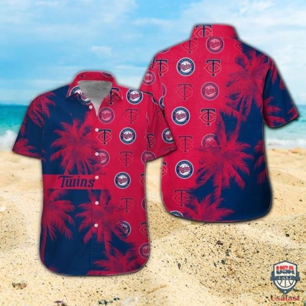 Minnesota Twins Palm Tree Hawaiian Shirt, Twins Hawaiian Shirt