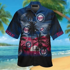 Minnesota Twins Short Sleeve Button Up Tropical Aloha Hawaiian Shirts For Men Women Shirt