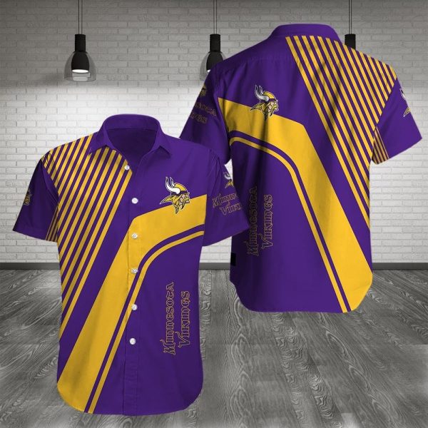 Minnesota Vikings Aloha Shirt, NFL Hawaiian Shirt