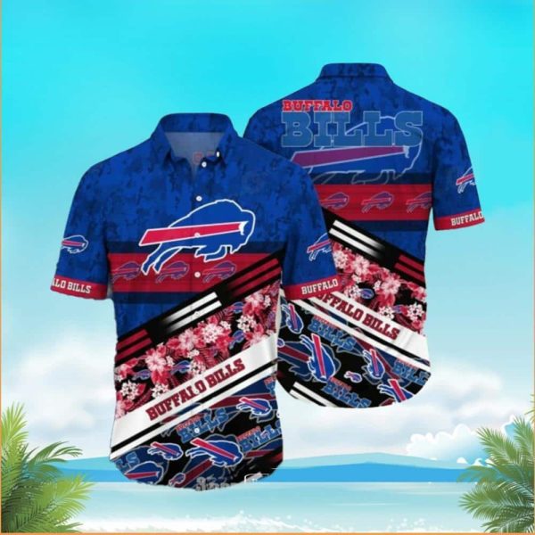 NFL Buffalo Bills Hawaiian Shirt Beach Gift For Football Fans, NFL Hawaiian Shirt