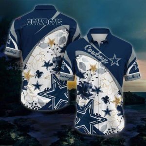 NFL Dallas Cowboys Hawaiian Shirt Summer Gift For Friends, NFL Hawaiian Shirt
