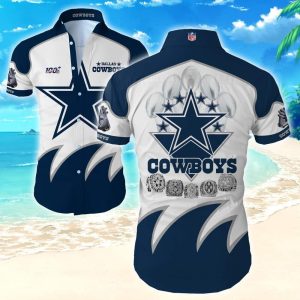 NFL Dallas Cowboys Hawaiian Shirt Summer Holiday Gift, NFL Hawaiian Shirt
