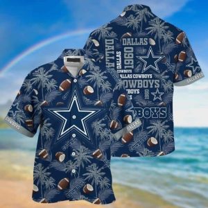 NFL Dallas Cowboys Hawaiian Shirt Trendy Summer Gift, NFL Hawaiian Shirt