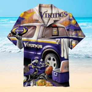 NFL Minnesota Vikings Retro Hawaiian Shirt, NFL Hawaiian Shirt
