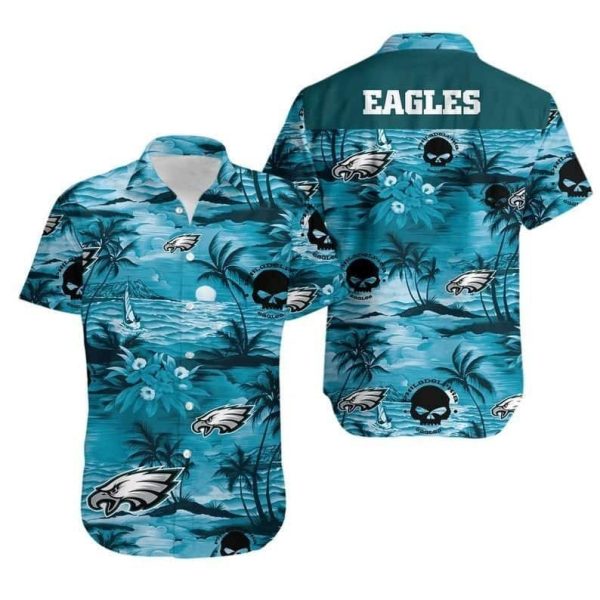 NFL Philadelphia Eagles Hawaiian Shirt Gift For Football Fans, NFL Hawaiian Shirt