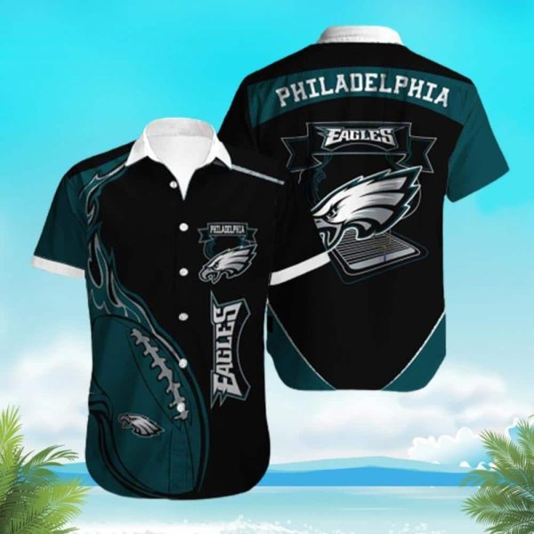 NFL Philadelphia Eagles Hawaiian Shirt Gift For Football Players, NFL Hawaiian Shirt