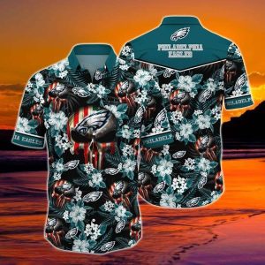 NFL Philadelphia Eagles Hawaiian Shirt Summer Gift For Son, NFL Hawaiian Shirt