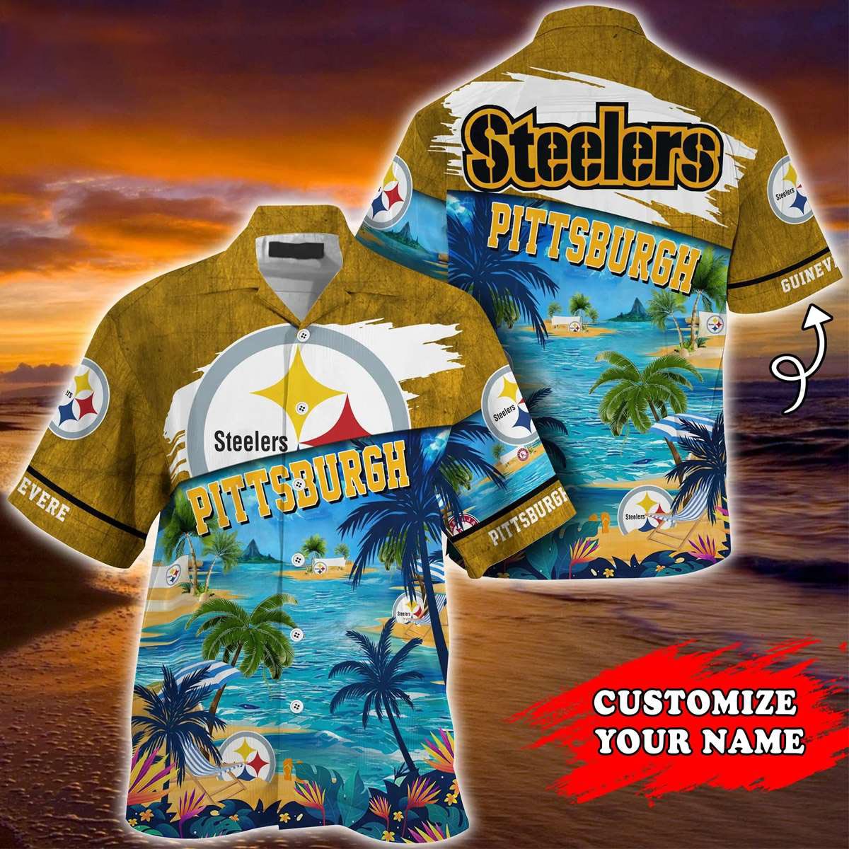 steelers aloha shirt