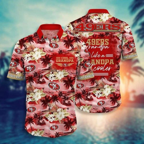 NFL San Francisco 49ers Hawaiian Shirt Cool Grandpa, NFL Hawaiian Shirt