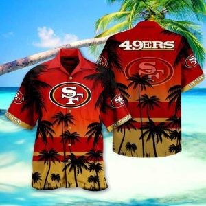 NFL San Francisco 49ers Hawaiian Shirt Football Gift For Beach Lovers, NFL Hawaiian Shirt
