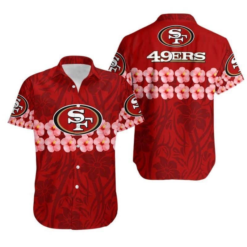 NFL San Francisco 49ers Hawaiian Shirt For Beach Lovers, NFL Hawaiian Shirt