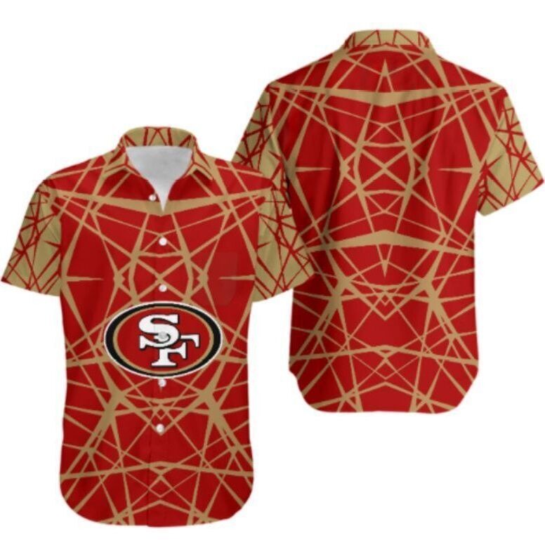 NFL San Francisco 49ers Hawaiian Shirt For Football Fans, NFL Hawaiian Shirt