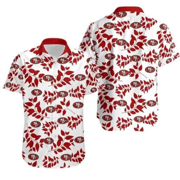 NFL San Francisco 49ers Hawaiian Shirt Gift For Beach Vacation, NFL Hawaiian Shirt