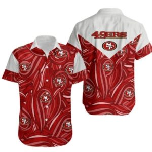 NFL San Francisco 49ers Hawaiian Shirt Gift For Football Boyfriend, NFL Hawaiian Shirt