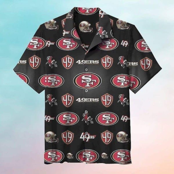 NFL San Francisco 49ers Hawaiian Shirt Gift For Football Players, NFL Hawaiian Shirt