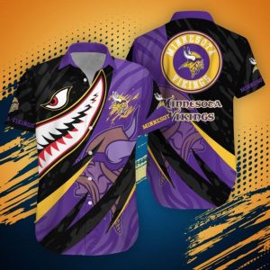 NFL Shark Summer Minnesota Vikings Hawaiian Shirt