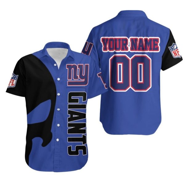 NFL Skull Personalized Cool NY Giants Hawaiian Shirt