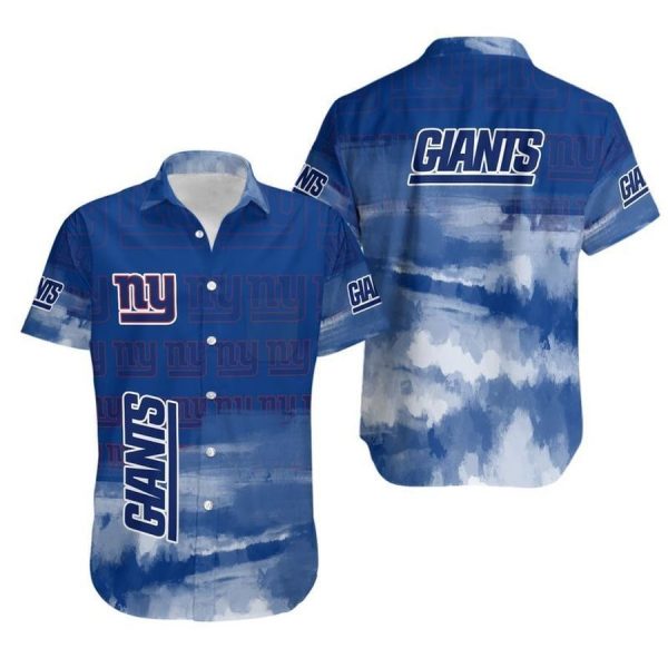 NY Giants Hawaiian Shirt NFL Gift For Fan Graphic Print