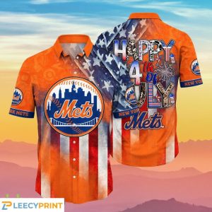 New York Mets Hawaiian Shirt 4th Of July Best Gift For Men