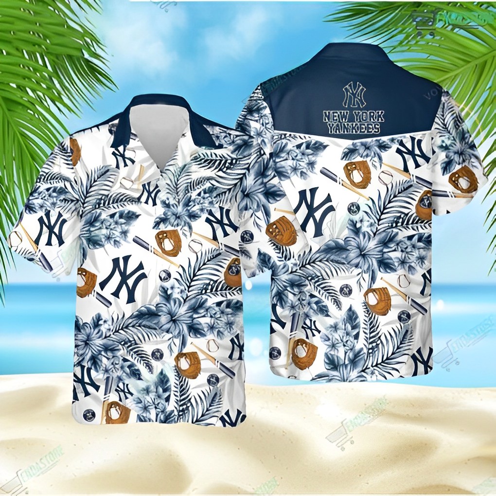 New York Yankees 3D Baseball Hawaiian Shirt, Yankees Hawaiian Shirt