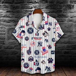 New York Yankees Major League Baseball Print Hawaiian Shirt 2