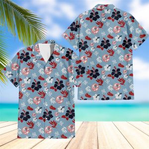 New York Yankees Tropical Aloha 2023 Blue Hawaiian Shirt