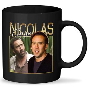 Nicolas Cage Mug, Nicolas Cage Travel Mug, Nicolas Tea Mug, Nicolas Travel Mug, Nicolas Gift Fan Mug