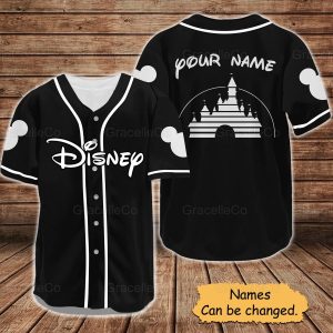 Personalized Disney Baseball Jersey Shirt, Disneyland Jersey Shirt