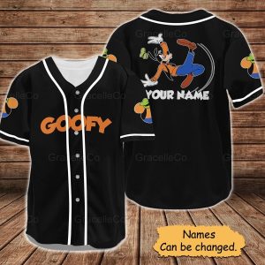 Personalized Disney Goofy Personalized Baseball Jersey Shirt, Goofy Dog Jersey Shirt
