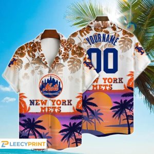Personalized Major League Baseball 3D Print Cool Mets Hawaiian Shirt