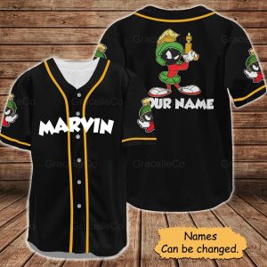 Personalized Marvin Martian Baseball Shirt, Marvin Custom Shirt, Disney Baseball Jersey