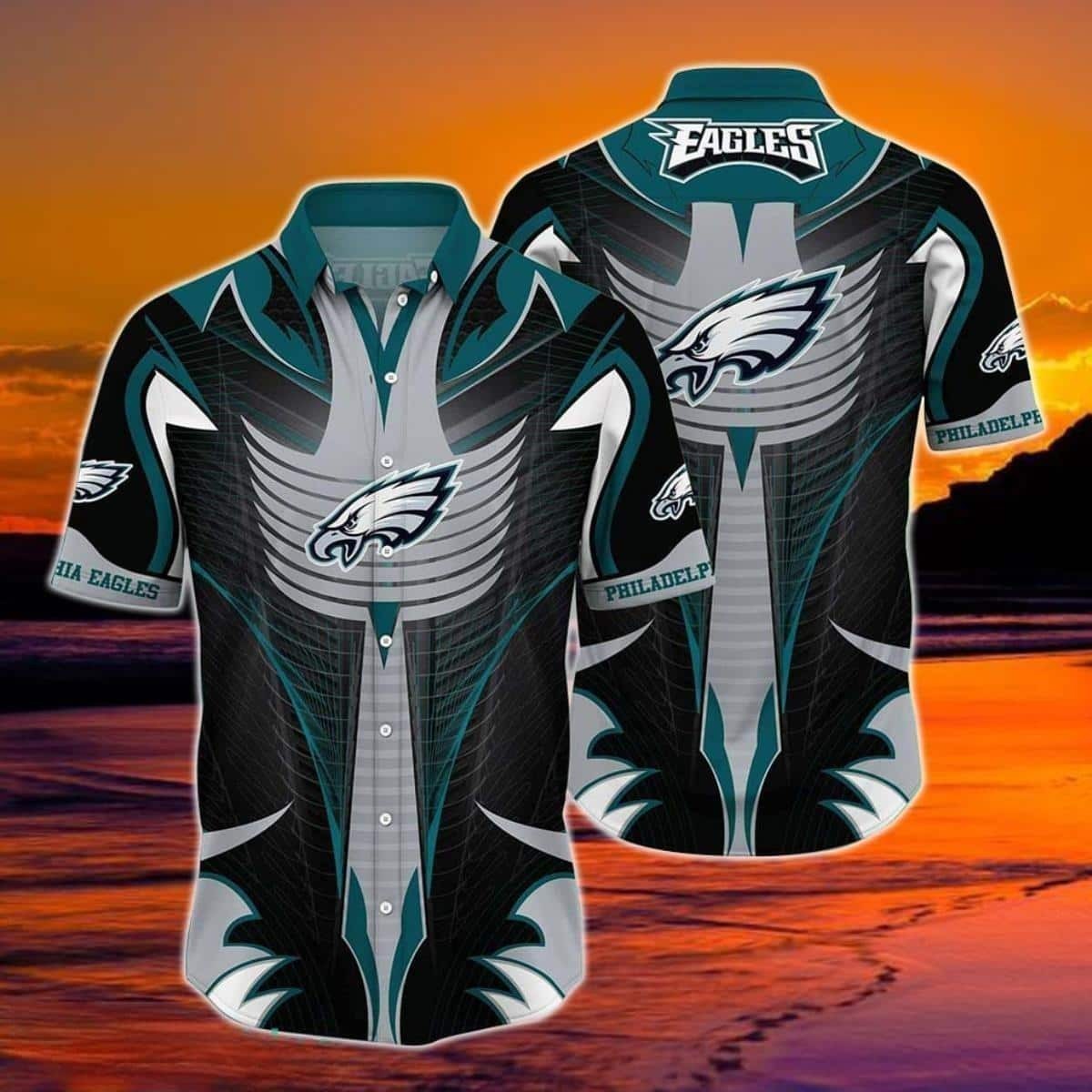 Philadelphia Eagles NFL Hawaiian Shirt Football Gift For Fans, NFL Hawaiian Shirt