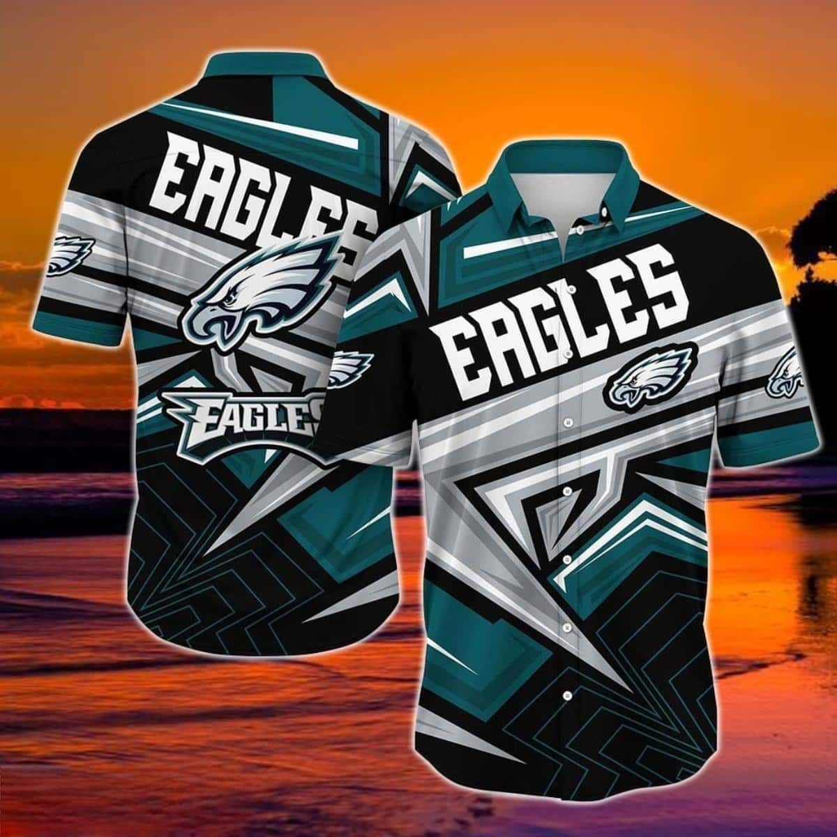 Philadelphia Eagles NFL Hawaiian Shirt Trending Gift For Football Fans, NFL Hawaiian Shirt