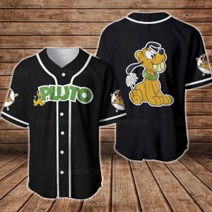 Pluto Baseball Jersey, Disney Pluto Jersey Shirt, Pluto Dog Shirt, Baseball Fan Shirt, Pluto Disney Shirt, Disney Baseball Jersey