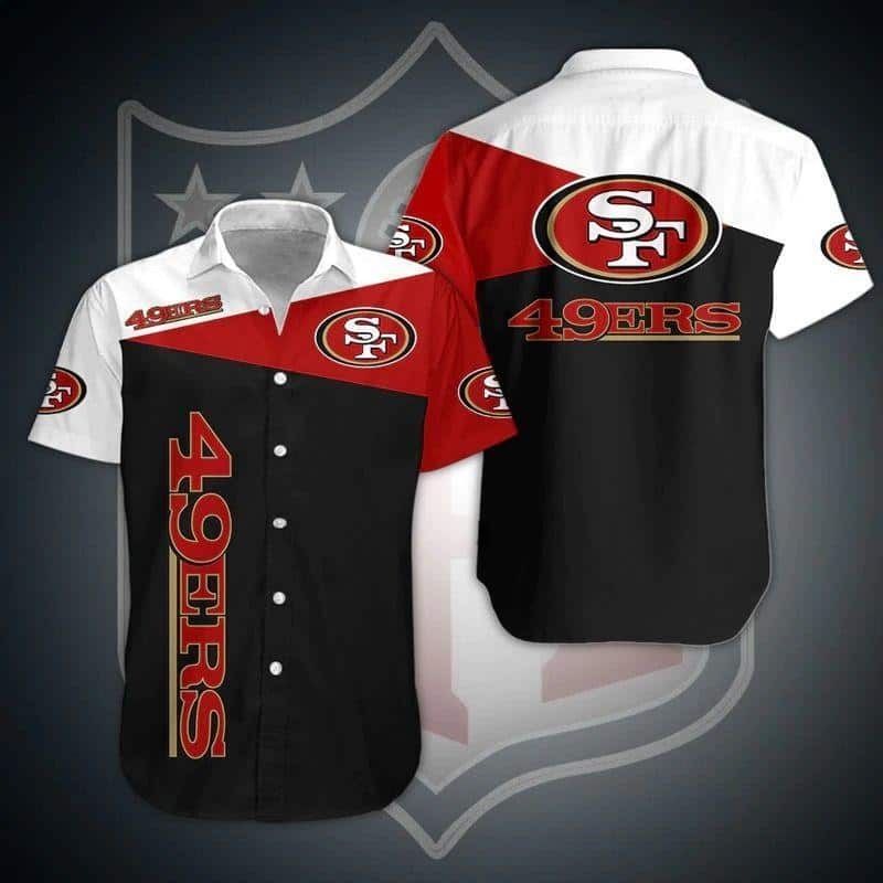 San Francisco 49ers NFL Hawaiian Shirt Gift For Football Boyfriend, NFL Hawaiian Shirt