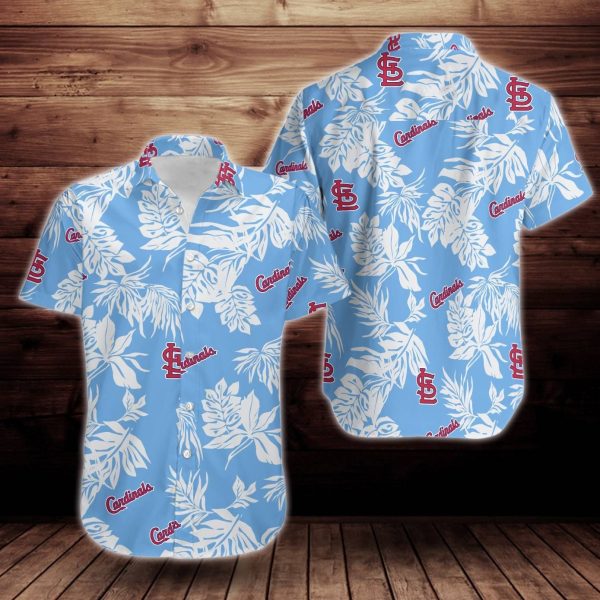 St. Louis Cardinals Tropical Flower Big And Tall Hawaiian Shirt, St Louis Cardinals Hawaiian Shirt